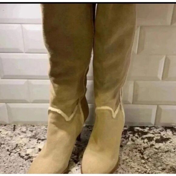 Banana Republic Suede Boots Size 7 - Picture 5 of 11